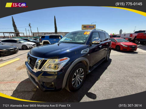 2020 Nissan Armada for sale at Escar Auto in El Paso TX