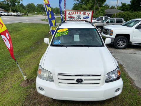 2007 Toyota Highlander for sale at Ashley Motors Inc. in Jacksonville NC