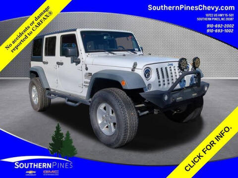 2017 Jeep Wrangler Unlimited for sale at PHIL SMITH AUTOMOTIVE GROUP - SOUTHERN PINES GM in Southern Pines NC