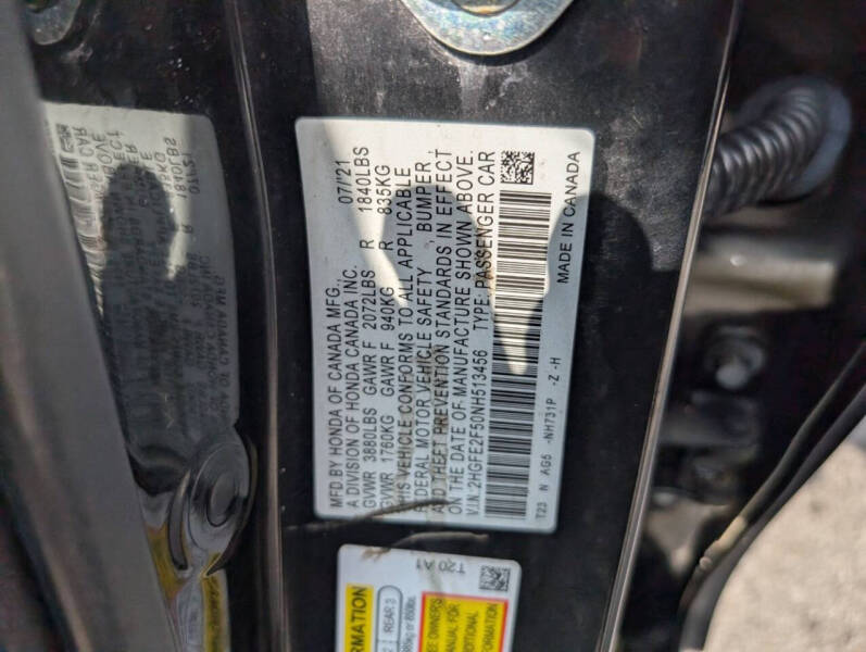 2022 Honda Civic Sport