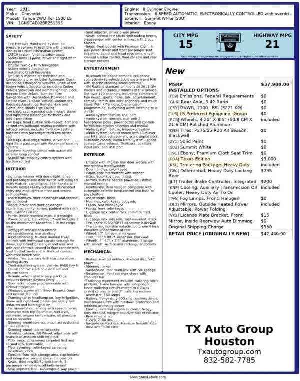 2011 Chevrolet Tahoe LS
