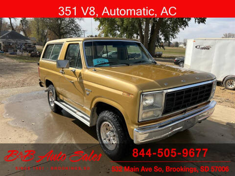 1980 Ford Bronco for sale at B & B Auto Sales in Brookings SD
