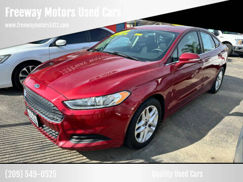 2014 Ford Fusion for sale at Freeway Motors Used Cars in Modesto CA