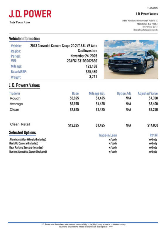 2013 Chevrolet Camaro LT