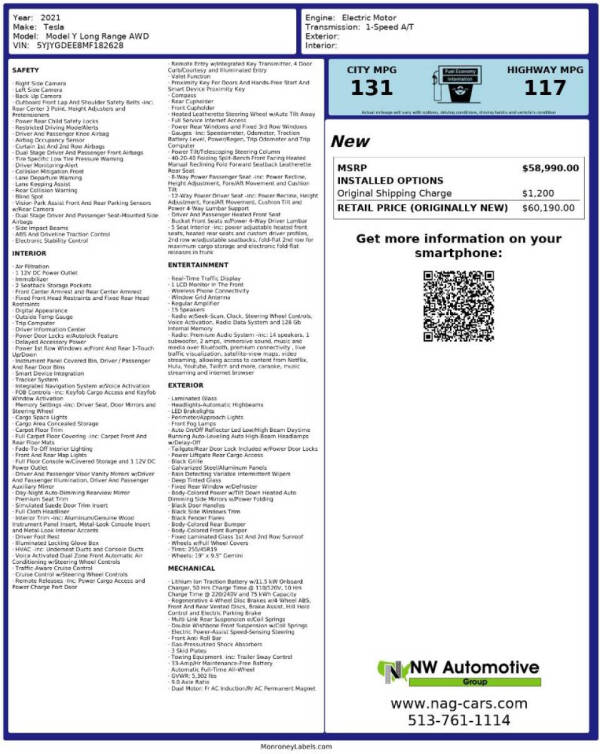 2021 Tesla Model Y Long Range