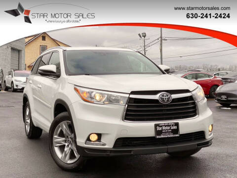 2016 Toyota Highlander for sale at Star Motor Sales in Downers Grove IL