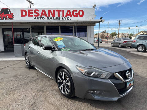 2018 Nissan Maxima for sale at DESANTIAGO AUTO SALES in Yuma AZ