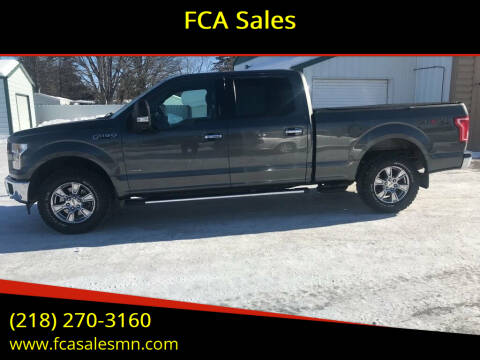 2017 Ford F-150 for sale at FCA Sales in Motley MN