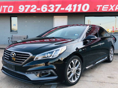 2015 Hyundai Sonata for sale at Texas Luxury Auto in Cedar Hill TX