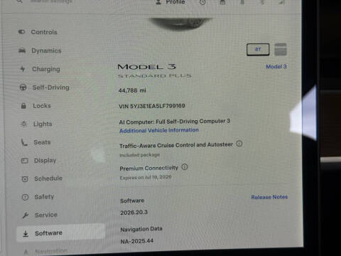 2020 Tesla Model 3 Standard Range Plus