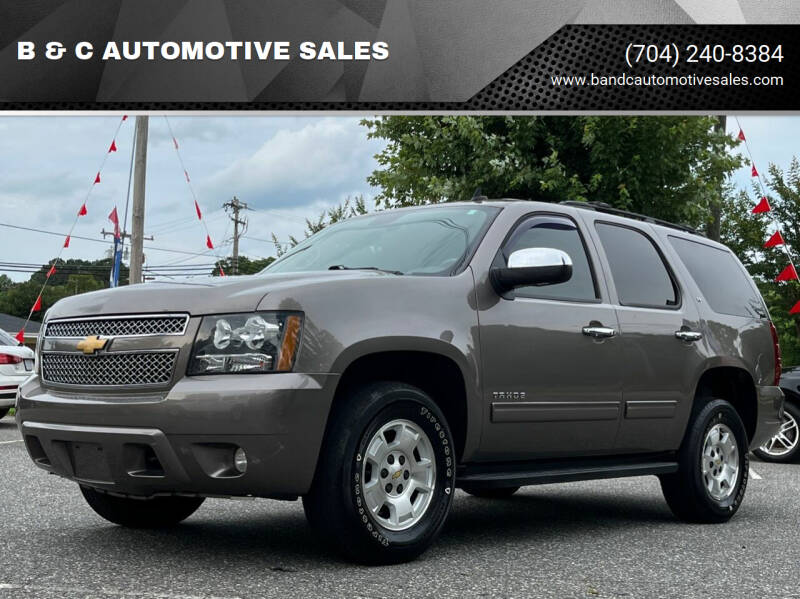 2012 Chevrolet Tahoe for sale at B & C AUTOMOTIVE SALES in Lincolnton NC