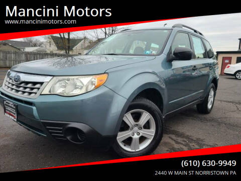 2011 Subaru Forester for sale at Mancini Motors in Norristown PA