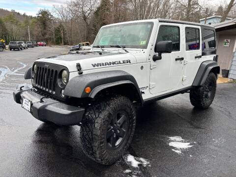 2017 Jeep Wrangler Unlimited for sale at Route 4 Motors INC in Epsom NH