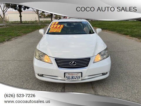 2007 Lexus ES 350 for sale at CoCo Auto Sales in South El Monte CA