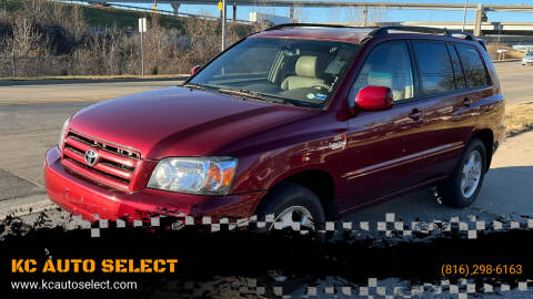 2004 Toyota Highlander for sale at KC AUTO SELECT in Kansas City MO