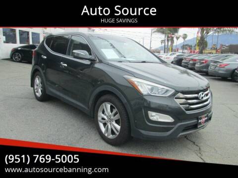2013 Hyundai Santa Fe Sport for sale at Auto Source in Banning CA