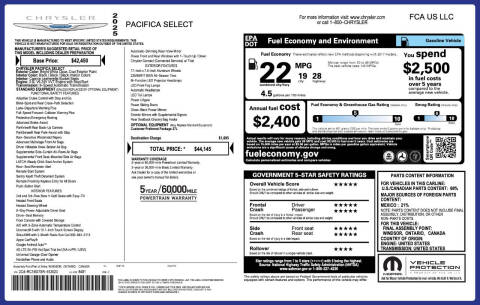 2025 Chrysler Pacifica Select