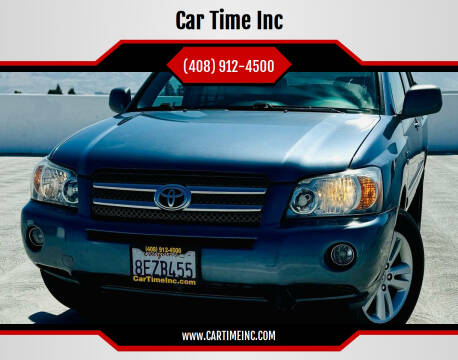 2006 Toyota Highlander Hybrid for sale at Car Time Inc in San Jose CA