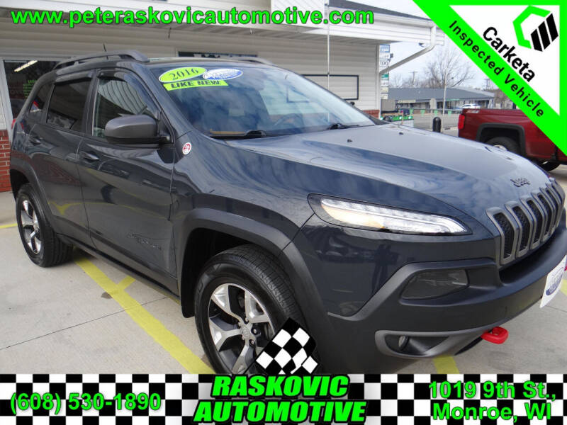 2016 Jeep Cherokee for sale at RASKOVIC AUTOMOTIVE GROUP in Monroe WI