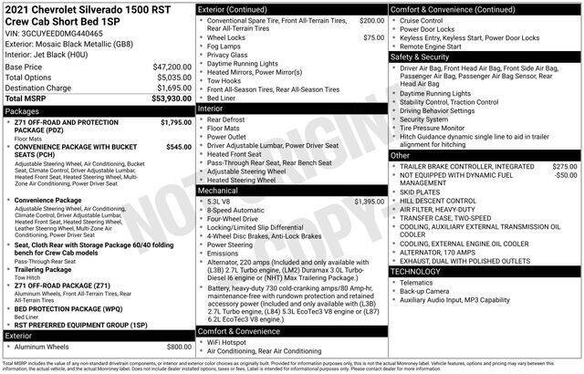 2021 Chevrolet Silverado 1500