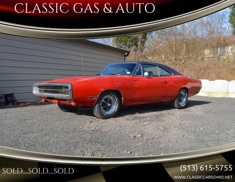 1970 Dodge Charger for sale at CLASSIC GAS & AUTO in Cleves OH
