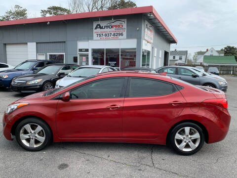 2011 Hyundai Elantra for sale at AutoPro Virginia LLC in Virginia Beach VA