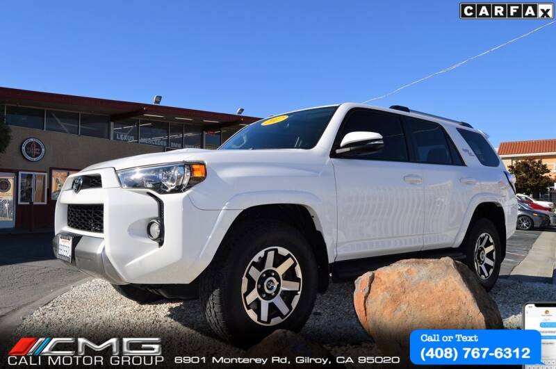 2017 Toyota 4Runner for sale at Cali Motor Group in Gilroy CA