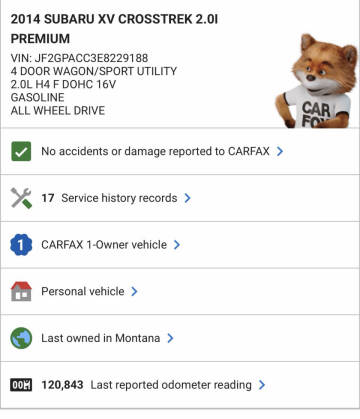 2014 Subaru XV Crosstrek 2.0i Premium