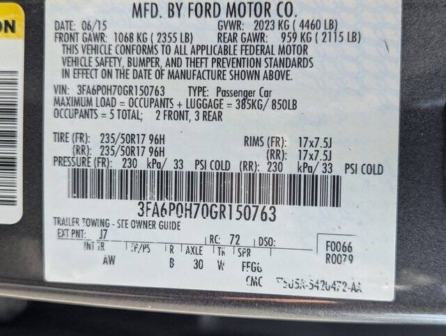2016 Ford Fusion SE