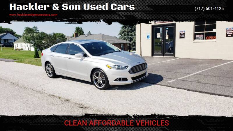 2016 Ford Fusion for sale at Hackler & Son Used Cars in Red Lion PA