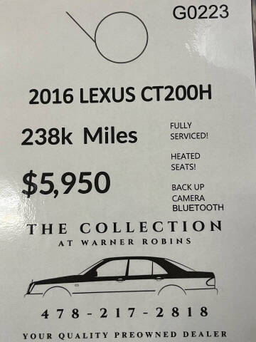 2016 Lexus CT 200h