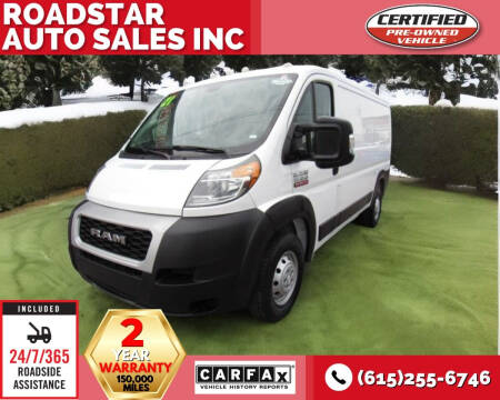 2021 RAM ProMaster for sale at Roadstar Auto Sales Inc in Nashville TN
