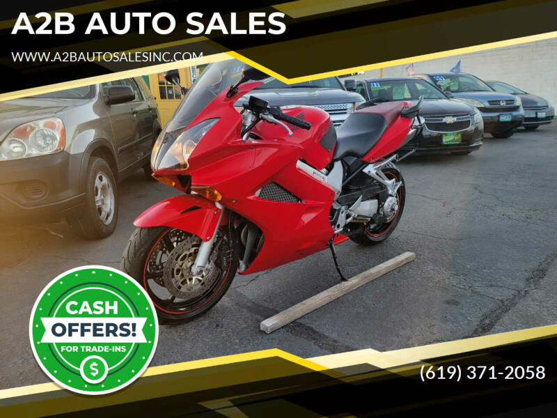 2002 Honda VFR 800 for sale at A2B AUTO SALES in Chula Vista CA