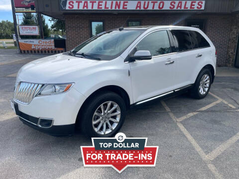 2013 Lincoln MKX for sale at Stateline Auto Sales in South Beloit IL