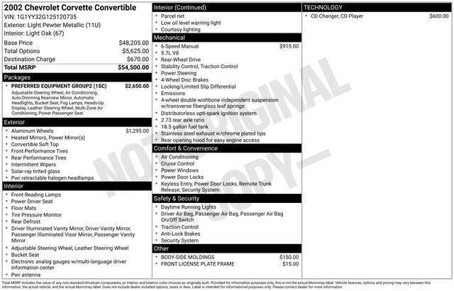 2002 Chevrolet Corvette