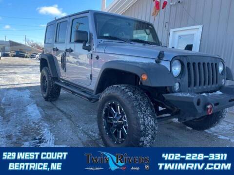 2016 Jeep Wrangler Unlimited for sale at TWIN RIVERS CHRYSLER JEEP DODGE RAM in Beatrice NE