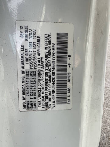 2012 Honda Odyssey EX