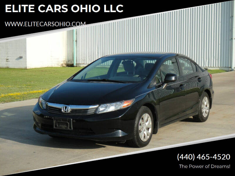 2012 Honda Civic for sale at ELITE CARS OHIO LLC in Solon OH