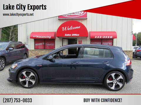 2016 Volkswagen Golf GTI for sale at Lake City Exports in Auburn ME