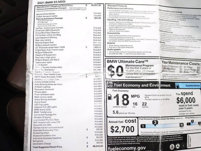 2021 BMW X5 M50i xDrive