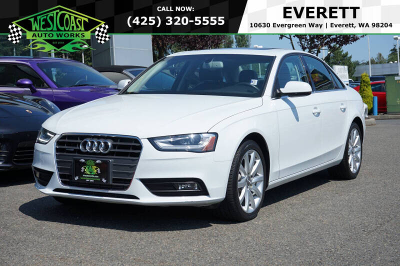 2013 Audi A4 for sale at West Coast AutoWorks in Everett WA