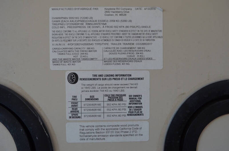 2017 Keystone RV Cougar