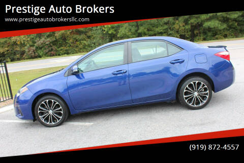 2015 Toyota Corolla for sale at Prestige Auto Brokers in Raleigh NC