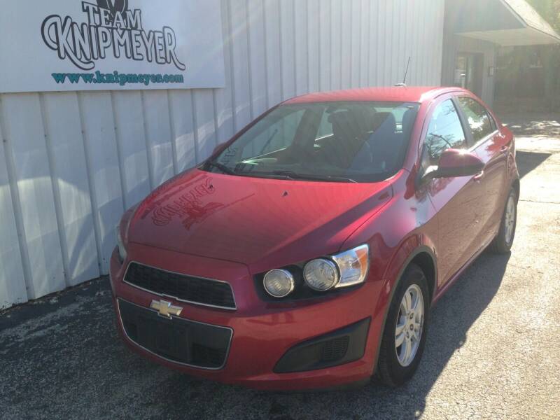 2015 Chevrolet Sonic for sale at Team Knipmeyer in Beardstown IL