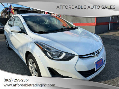 2016 Hyundai Elantra for sale at Affordable Auto Sales in Irvington NJ