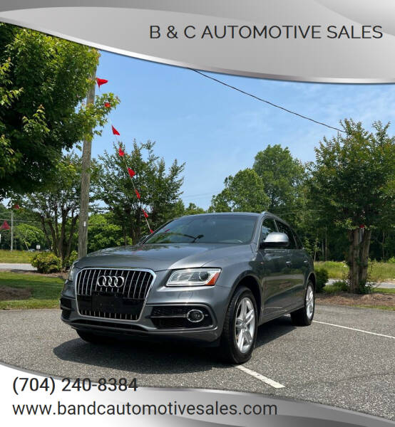 2016 Audi Q5 for sale at B & C AUTOMOTIVE SALES in Lincolnton NC