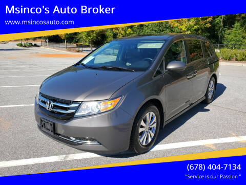2014 Honda Odyssey for sale at Msinco's Auto Broker in Snellville GA
