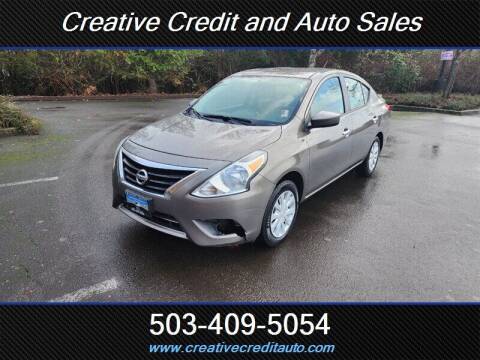 2016 Nissan Versa for sale at Creative Credit & Auto Sales in Salem OR
