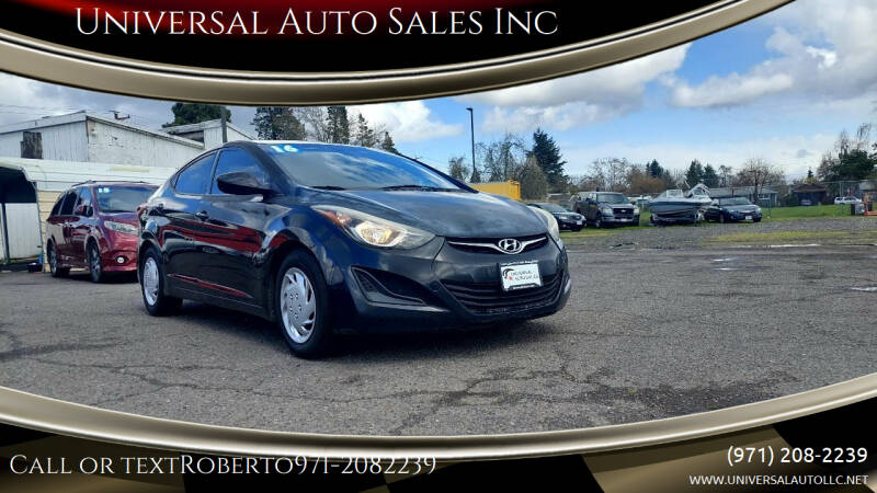 2016 Hyundai Elantra for sale at Universal Auto Sales in Salem OR