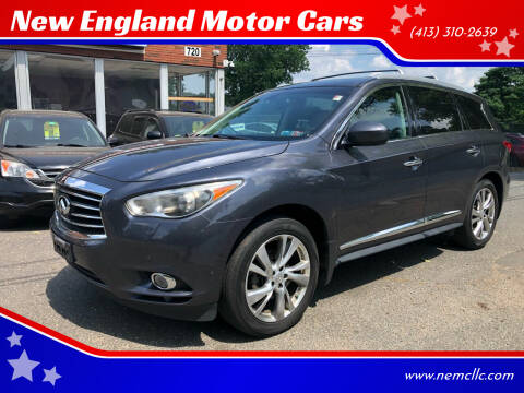 2013 Infiniti JX35 for sale at New England Motor Cars in Springfield MA